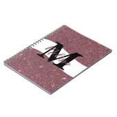 Notebook mit personalisiertem Glitzer Notizblock (Linke Seite)