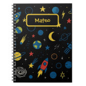 Notebook mit Platz und Galaxy Doodle Notizblock (Vorderseite)