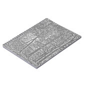 Notebook mit Pointillistischen Bäumen Notizblock (Linke Seite)