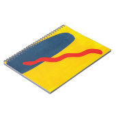 Notebook mit Primärfarben Notizblock (Linke Seite)