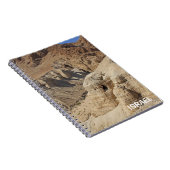 Notebook mit Qumran-Tal in Israel Notizblock (Rechte Seite)