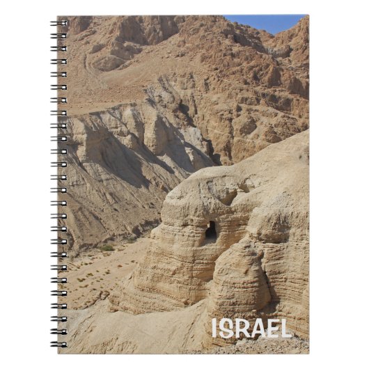 Notebook mit Qumran-Tal in Israel Notizblock (Vorderseite)