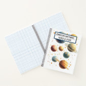 Notebook mit Raumthema Notizblock (Innenseite)