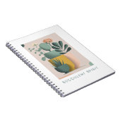 Notebook mit Retro-inspiriert Pflanze Notizblock (Rechte Seite)