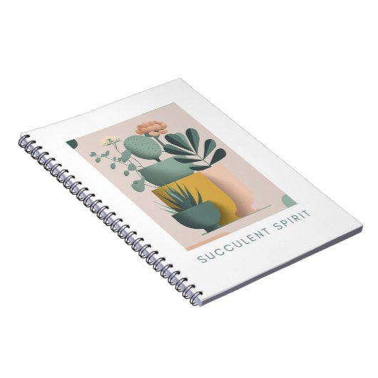 Notebook mit Retro-inspiriert Pflanze Notizblock (Rechte Seite)