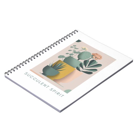 Notebook mit Retro-inspiriert Pflanze Notizblock (Linke Seite)