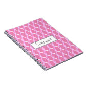 Notebook mit rosa Ribbon-Brustkrebs Notizblock (Rechte Seite)