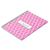 Notebook mit rosa Ribbon-Brustkrebs Notizblock (Linke Seite)