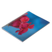 Notebook mit roten Blume Notizblock (Linke Seite)