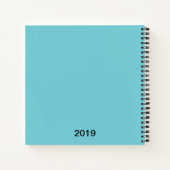 Notebook mit roter Leaf-Kunst an der Vorderseite Notizblock (Rückseite)