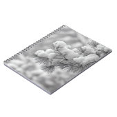 Notebook mit Schneeballabdeckung Notizblock (Linke Seite)