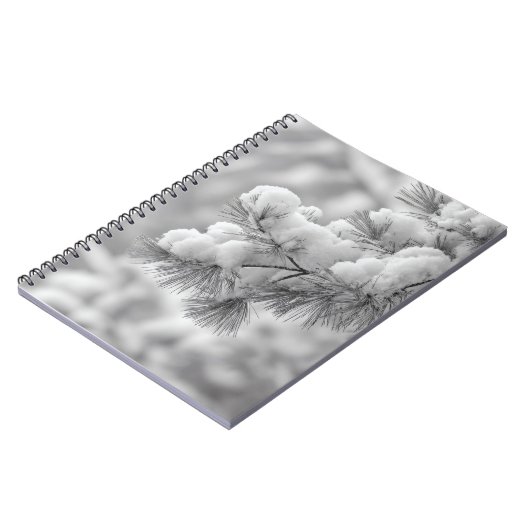 Notebook mit Schneeballabdeckung Notizblock (Linke Seite)