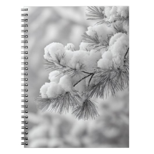 Notebook mit Schneeballabdeckung Notizblock (Vorderseite)