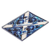 Notebook mit schottischem Thistles Modern Design Notizblock (Linke Seite)