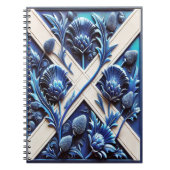 Notebook mit schottischem Thistles Modern Design Notizblock (Vorderseite)