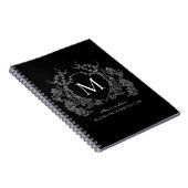 Notebook mit Schwarz-weißem Wappen Notizblock (Rechte Seite)