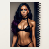 Notebook mit schwarzem Gift Notizblock (Rückseite)