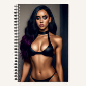 Notebook mit schwarzem Gift Notizblock (Vorderseite)