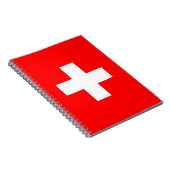 Notebook mit Schweizer Flagge Notizblock (Rechte Seite)