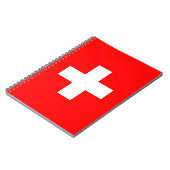 Notebook mit Schweizer Flagge Notizblock (Linke Seite)