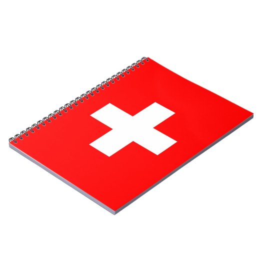 Notebook mit Schweizer Flagge Notizblock (Linke Seite)