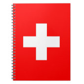 Notebook mit Schweizer Flagge Notizblock (Vorderseite)