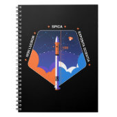 Notebook mit Spica Mission Patch Notizblock (Vorderseite)