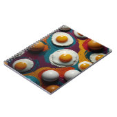 Notebook mit spielerischem Ei-Design - Farbenfrohe Notizblock (Linke Seite)