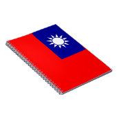 Notebook mit taiwanischer Flagge Notizblock (Rechte Seite)