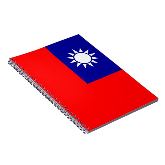 Notebook mit taiwanischer Flagge Notizblock (Rechte Seite)