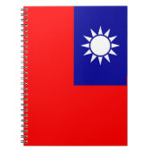Notebook mit taiwanischer Flagge Notizblock (Vorderseite)