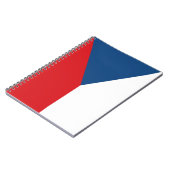 Notebook mit tschechischer Flagge Notizblock (Linke Seite)