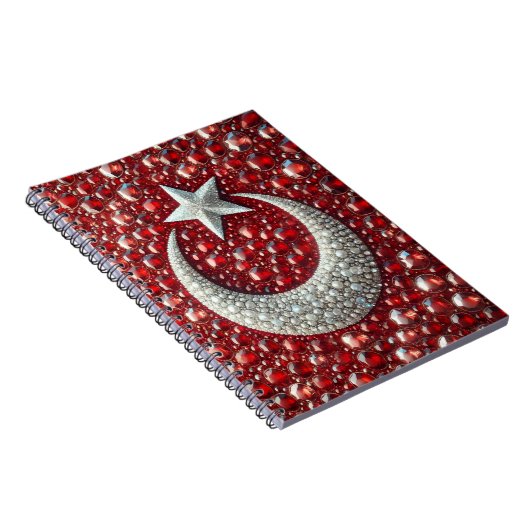 Notebook mit Türkischen Farben Abstraktes Design Notizblock (Rechte Seite)