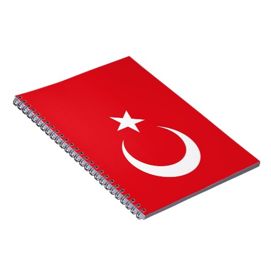Notebook mit türkischer Flagge Notizblock (Rechte Seite)