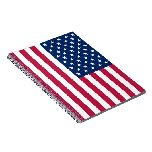 Notebook mit USA-Flagge Notizblock (Rechte Seite)