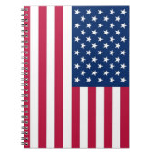Notebook mit USA-Flagge Notizblock (Vorderseite)