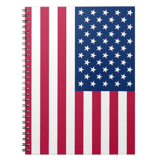 Notebook mit USA-Flagge Notizblock (Vorderseite)