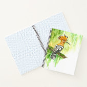 Notebook mit Watercolor Hoopoe Notizblock (Innenseite)