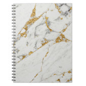 Notebook mit weißem und goldenem Marmor Notizblock (Vorderseite)