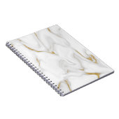 Notebook mit weißem und goldenem Marmor Notizblock (Rechte Seite)