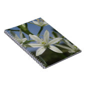 Notebook mit weißer Blume Notizblock (Rechte Seite)
