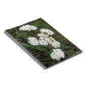 Notebook mit weißer Wildblumen Notizblock (Rechte Seite)