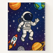 Notebook mit Weltraum Notizblock (Rückseite)