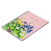 Notebook mit Wild Summer Blume Notizblock (Linke Seite)