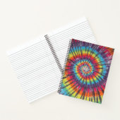 Notebook mit wirbelnder Gefärbte Krawatte Notizblock (Innenseite)