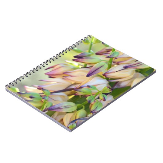 Notebook mit Yucca-Blume Notizblock (Linke Seite)