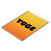 NOTEBOOK MIT YUGE-DESIGN-DECKER NOTIZBLOCK (Linke Seite)