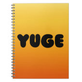 NOTEBOOK MIT YUGE-DESIGN-DECKER NOTIZBLOCK (Vorderseite)