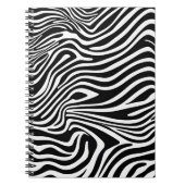 Notebook mit Zebrastreifen-Design Notizblock (Vorderseite)