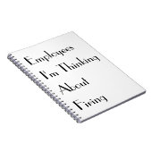 Notebook "Mitarbeiter, an die ich denke" Notizblock (Rechte Seite)